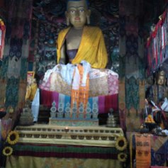 Buddha idol at Ghum Monasteryst
